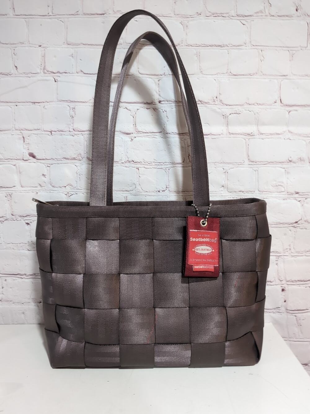 Harveys Original Seatbelt Bag USA Brown Shoulder Bag Purse Satchel Hang Tag